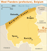 Bruges - Its Location Today