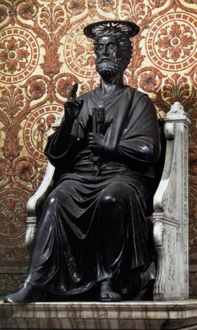 Peter - Statue at the Vatican Visual Arts Philosophy