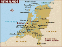 Leiden - Location in The Netherlands