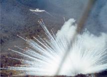 Exploding White Phosphorus Bombs in South Vietnam