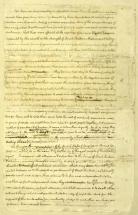 Ben Franklin Notations on the Declaration Draft