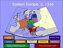 Map of Eastern Europe circa 1346