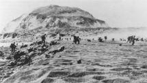 Marines Near Mount Suribachi