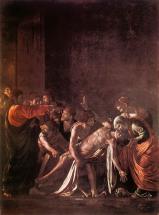 Raising Lazarus - by Caravaggio