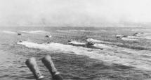 Troops Coming Ashore to Iwo Jima