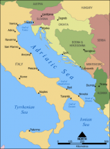 Adriatic Sea - Map Locator