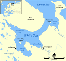 Map Depicting the White Sea