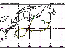 Storm Track Graph - Heading for the Andrea Gail