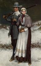 Pilgrims in the Winter - John and Priscilla Alden