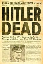 Stars and Stripes Newspaper Announces Hitler's Death