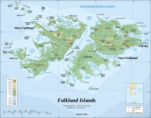 Falkland Islands - Locator Map