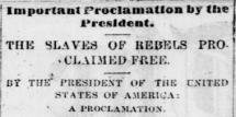 THE EMANCIPATION PROCLAMATION
