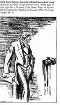 Uncle Sam Refuses Huerta's Blood-Drenched Hand