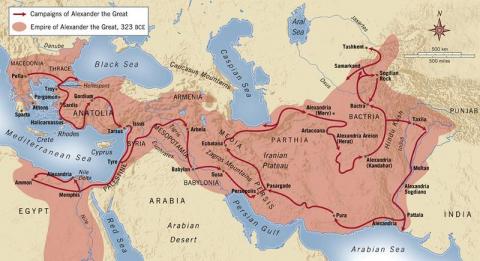 alexander great map ancient journey greece empire antiochus land greek 1000 bce conquered maps places years geography after history epiphanies