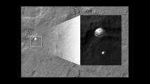 Curiosity Parachutes to Mars