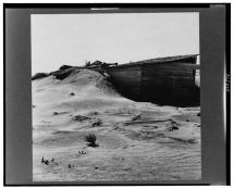Abandoned Farm Surrounded by Sand - Depression-Era America