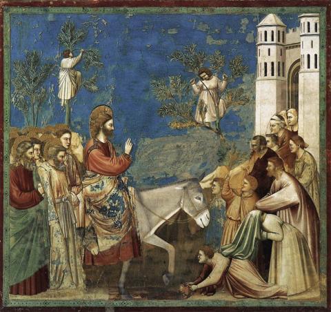 Entry into Jerusalem - Giotto di Bondone Visual Arts Philosophy