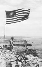 U.S. Flag Flying on Mount Suribachi