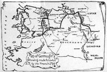 Map Depicting the French Invasion of 1798