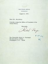 President Nixon - Resignation