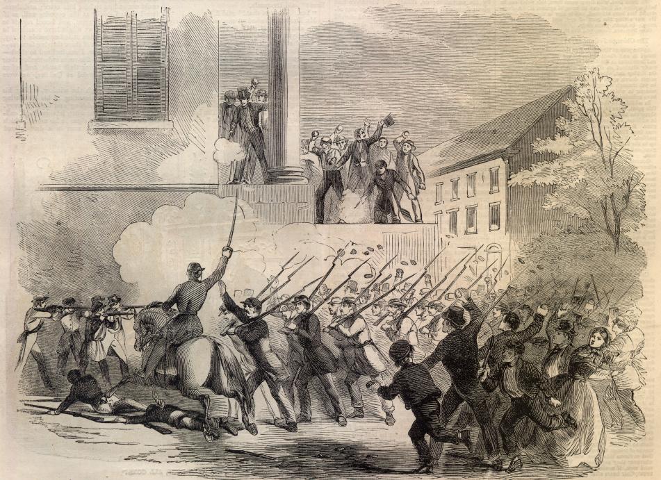 St. Louis Mob Attacks Union Volunteers, May of 1861
