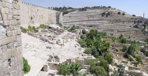 Mount of Olives - Ancient Cemetery Geography Visual Arts Ancient Places and/or Civilizations