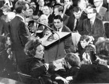Bobby Delivering a Speech - With Family at His Side