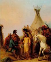 Trapper's Bride, The - Alfred Jacob Miller