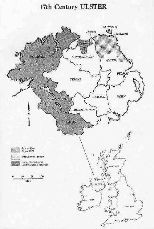 Ulster Northern Ireland Map