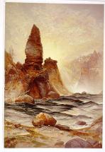Tower of Tower Falls - by Thomas Moran