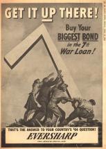 Advertisement for War Bonds Adapted from Flagraising Photo