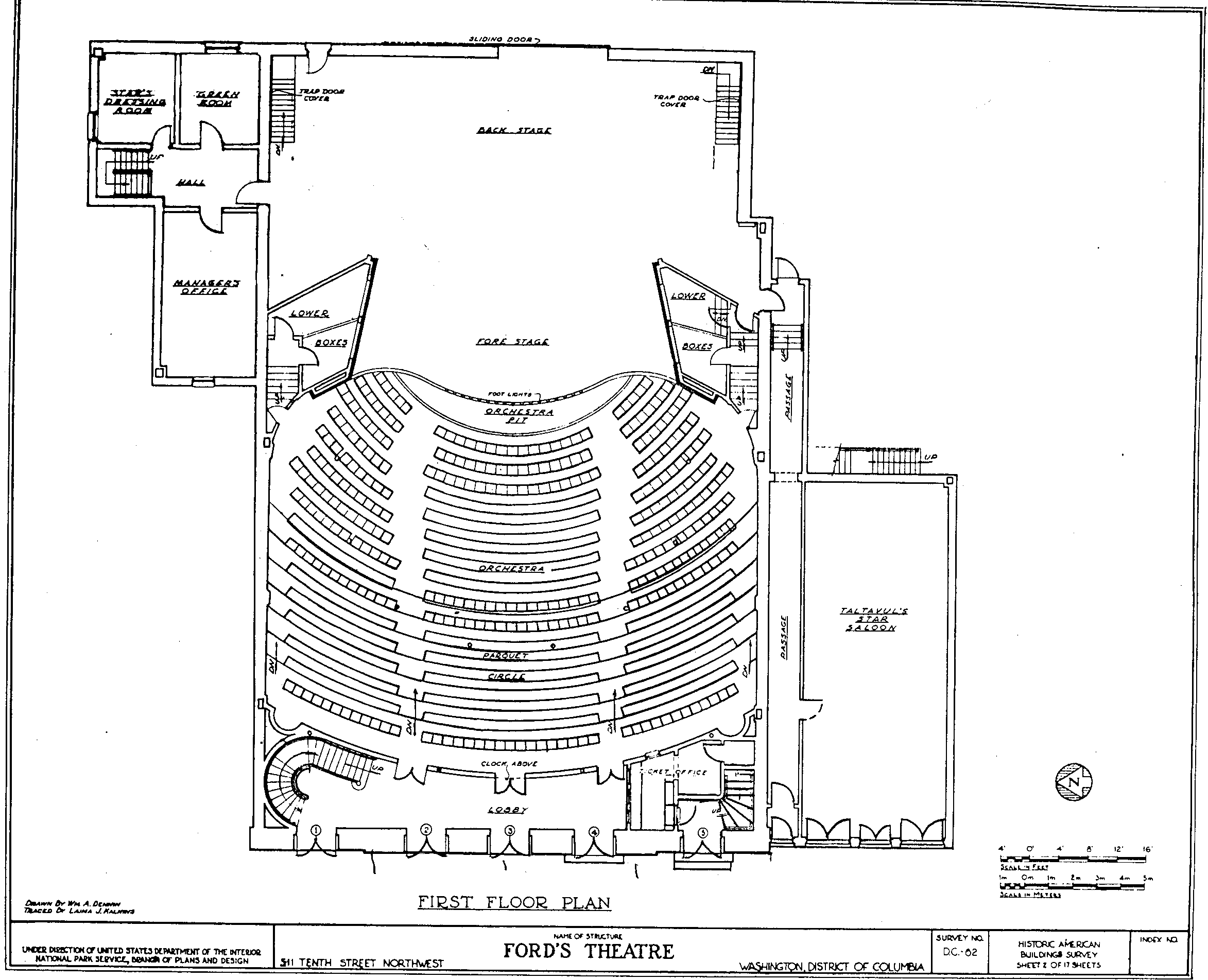 Ford's Theater Floor Plan