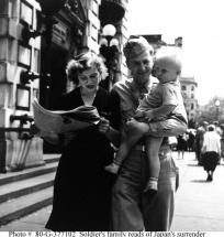 Japanese Surrender - Reaction by Soldiers and Families
