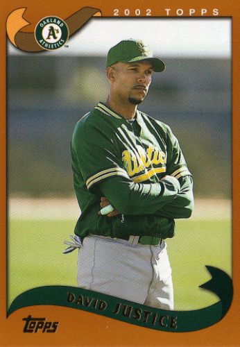 David Justice 2002 Oakland A's