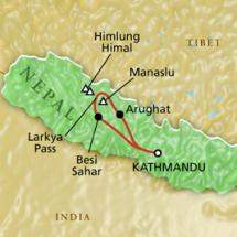 Manaslu - Map Locator