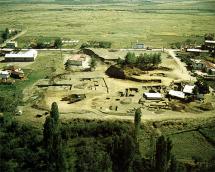 Aerial View of Vergina Excavations