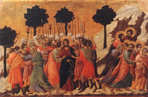 Jesus Taken Prisoner - By Duccio Disasters Philosophy Trials Visual Arts