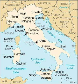 Map Depicting Rome