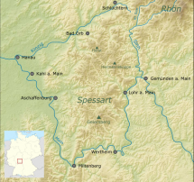 Spessart - Map Locator