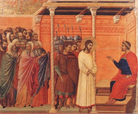 Trial of Jesus - Second Interrogation by Pilate Disasters Philosophy Trials Visual Arts