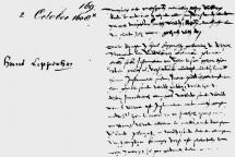 Patent Application for Telescope - Hans Lipperhey