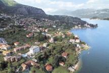 Aerial View of Lake Como at Mezzegra