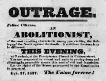 1837 Handbill - Lecture Notice