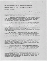 Nikita Khrushchev - 28 October 1962 Letter Ending Crisis