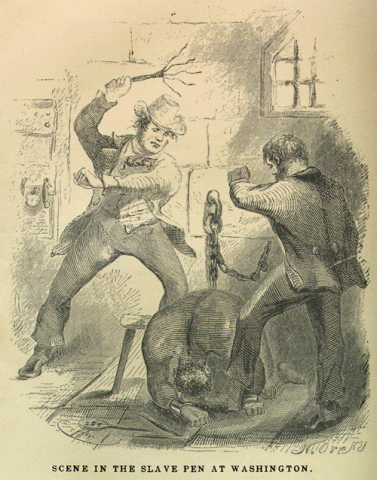 Slave Pens in Washington (Illustration) American History African American History Civil Rights Ethics Law and Politics Social Studies Nineteenth Century Life Film Slaves and Slave Owners