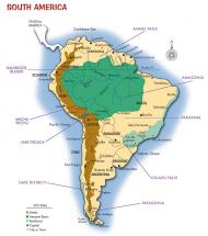 Iguazu Falls - Map Depicting Location