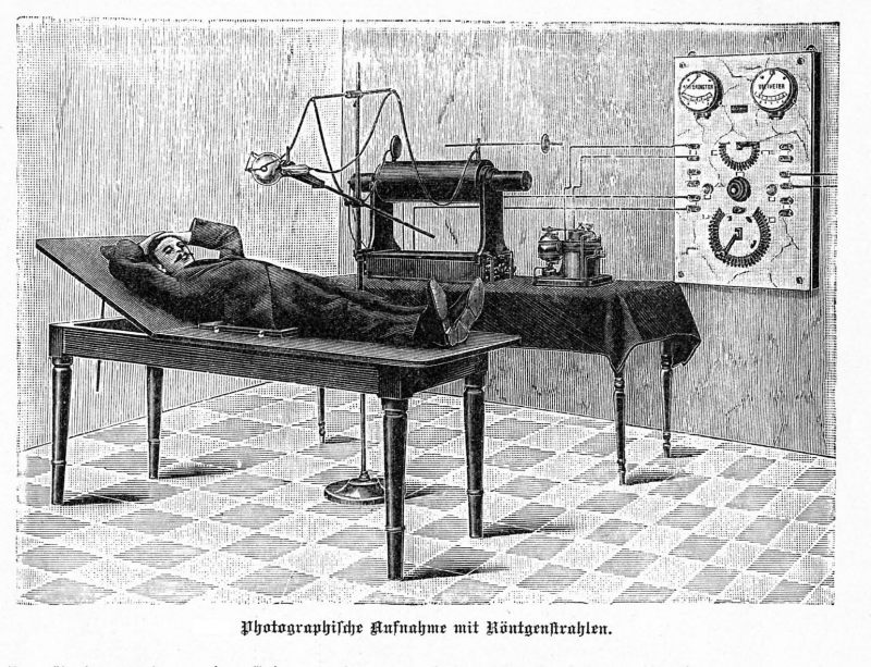 Early XRay Machine with Induction Coil