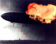 Airship Hindenburg on Fire