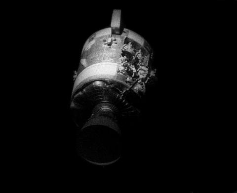 Apollo 13 - Damaged Service Module American History Famous Historical Events Film Aviation & Space Exploration STEM Tragedies and Triumphs Disasters