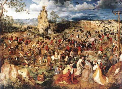 Bruegel the Elder - Christ Carrying the Cross Philosophy Trials Visual Arts